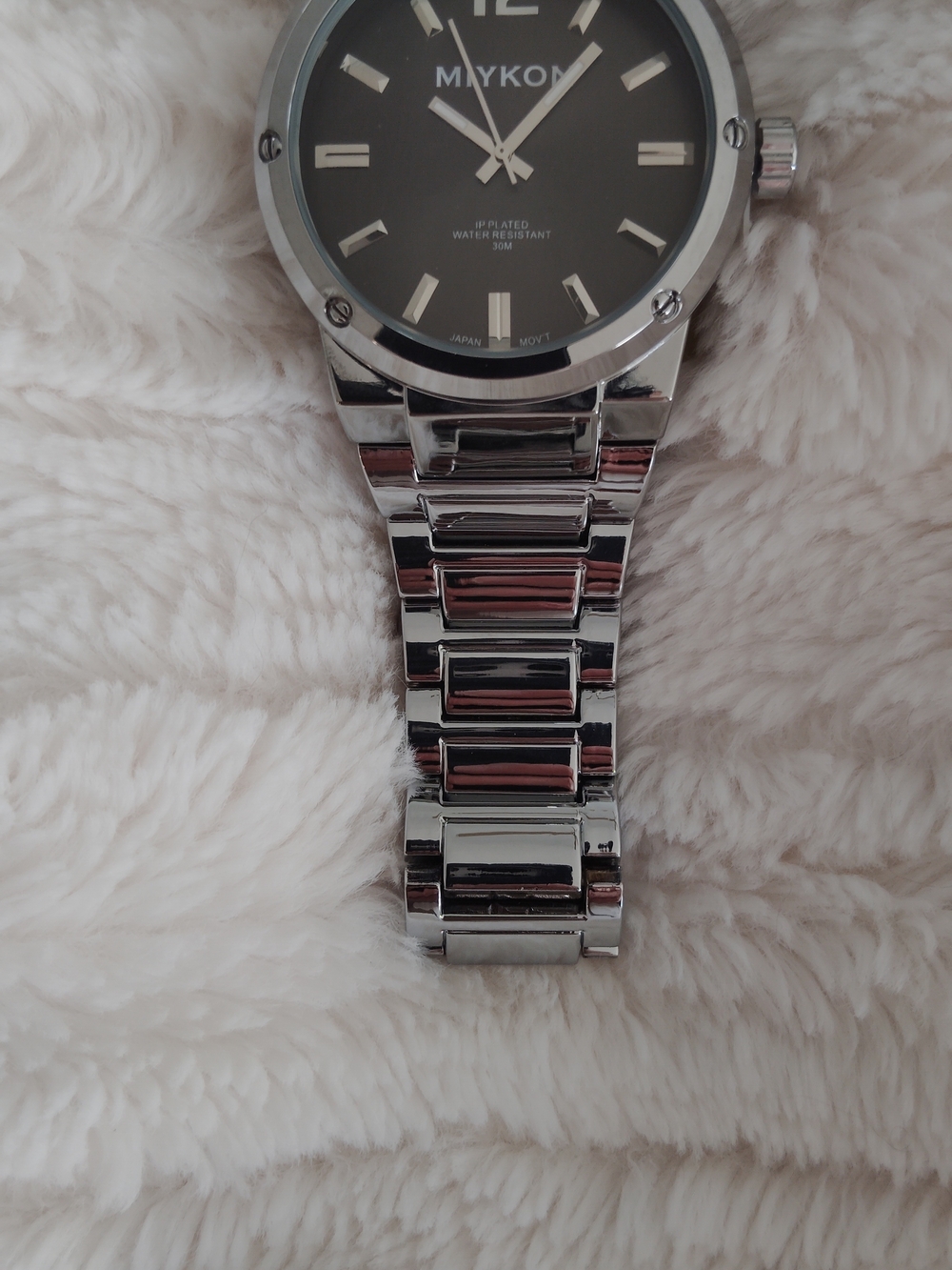 MIYKON Stainless Steel Men's Watch in Black and Silver - Picture 4 of 8